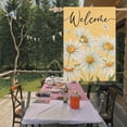 thumbnail image 2 of Yellow Daisy Floral House Flag 28x40 Inch Double Sided for Outside, Small Burlap White Petal Flower Bloom Seasonal Spring Summer Holiday Yard Flag Outdoor Decoration, 2 of 6