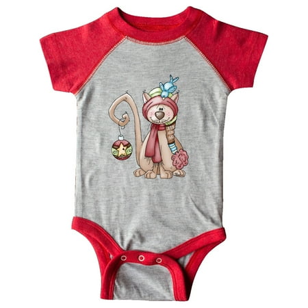 

Inktastic Christmas Kitty Cat Gift Baby Boy or Baby Girl Bodysuit
