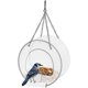 thumbnail image 1 of Comedero para pájaros salvajes con ventana colgante, estación de alimentación de acrílico redonda transparente, contenedor de comida para exteriores LingWen 8390615502283, 1 of 1