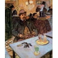 thumbnail image 2 of Toulouse-Lautrec, Henri 15x17 White Modern Wood Framed Museum Art Print Titled - M Boileau In A Cafe, 2 of 4