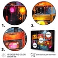 thumbnail image 3 of Designart "Neon Glow of Cassette Tapes I" Fashion Framed Wall Art - Modern Colorful Cassette Tapes Living Room Framed Canvas Art, 3 of 6