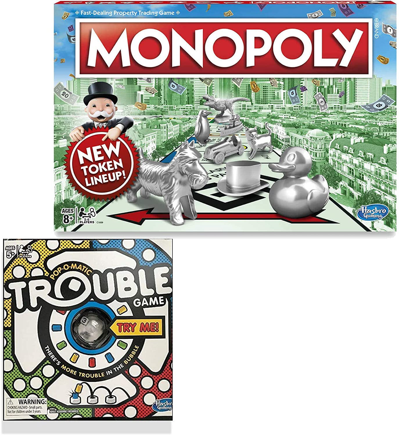 Details about   Classic Monopoly & Classic Trouble Bundle Exclusively Bundled by Brishan