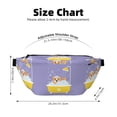 thumbnail image 3 of Naloa Corgi Washing in Bathtub Print Running Belts for Men Women,Running Fanny Pack with 2-Zipper Pockets,Waterproof Waist Pack for Travel Hiking Running Outdoor Sports, 3 of 8