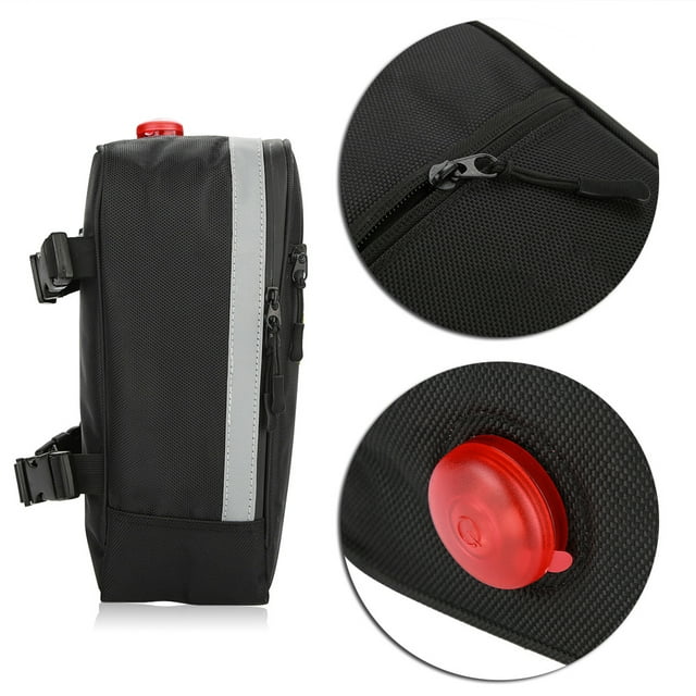 Bolsa para bicicleta, B Soul Bolsa impermeable para asiento trasero de bicicleta Bolsa de luz trasera para bicicleta Durabilidad probada en el tiempo