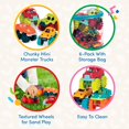 thumbnail image 3 of Juego de 6 minicamiones Monster de Toy Battat con bolsa de almacenamiento, 3 of 5