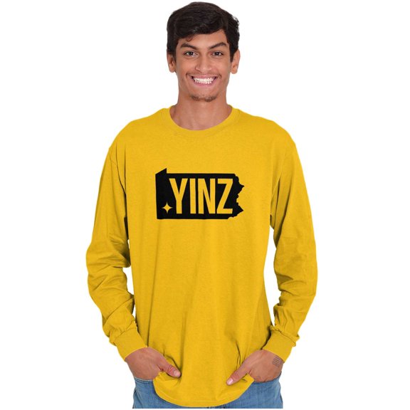 Yinz Philadelphia Pittsburgh PA Long Sleeve TShirt Men Women Brisco Brands S