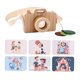 thumbnail image 5 of Cámara de madera de juguete para simular el , lente caleidoscopio transparente creativo, aprendizaje temprano para cumpleaños, niños,, 5 of 9