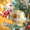 thumbnail image 4 of Hvmvliv 9-Piece Golden Christmas Ball Ornament Set Metallic Tree Decorations Luxury Holiday Decor Collection Gold, 4 of 7