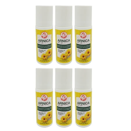 Dr Sana Arnica Roll-on. Topical Analgesic and Moisturizer. Pain Relief and Fast Cure for Dry and Cracked Skin. 3 oz / 88.5 G. Pack of 6