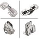 thumbnail image 4 of 4Pcs Cabinet Door Hinges, Cabinet Cupboard Opener with 32 Screws, Stainless Steel Folding Hinges Automatic Closing Hinges for Kitchen Cupboard Furnitu, 4 of 4