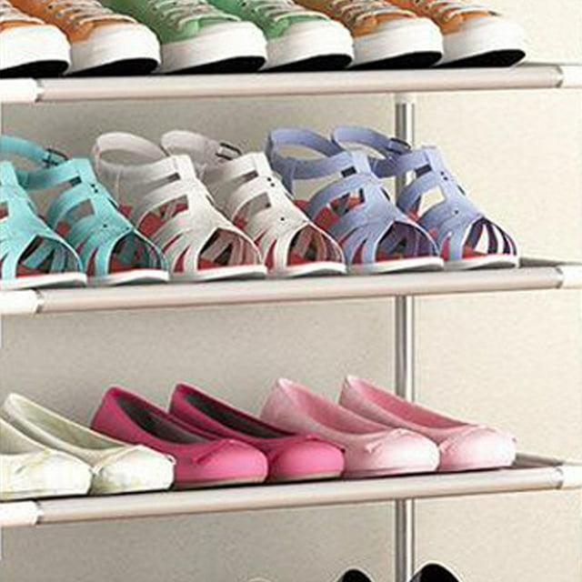 Étagère à Chaussures Multi-Couches Rangement Empilable Étagère à Chaussures Multi-Couches en Plastique Empilable Respirant Forte Capacité de Compression Rangement pour Dortoir Étudiant