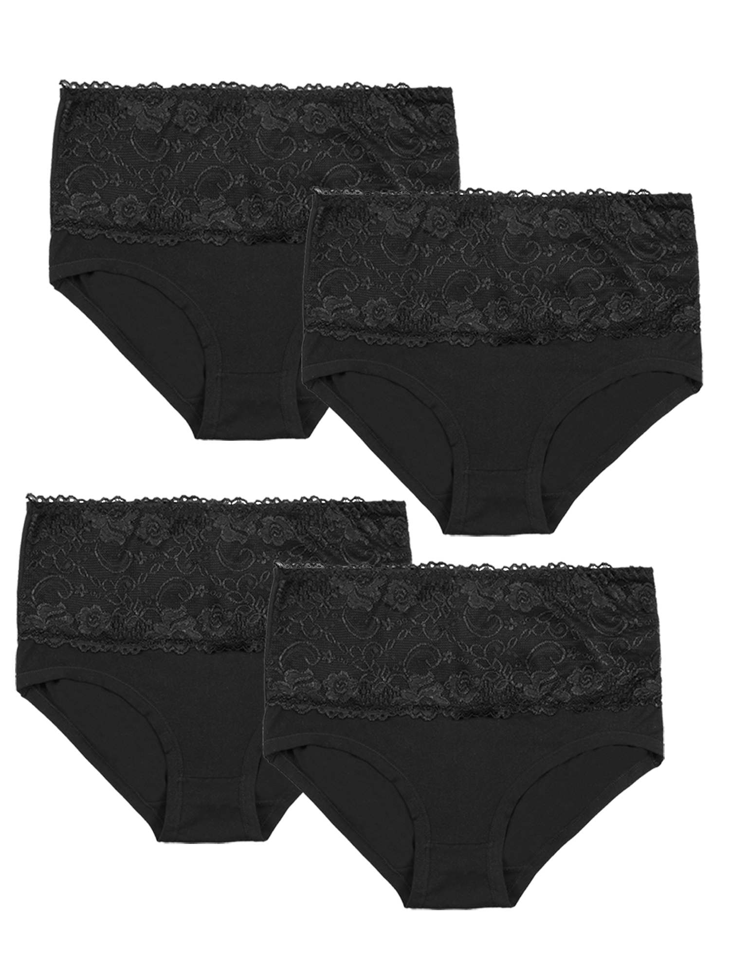 YouLoveIt Women's Briefs Underwear High Waist Ladies Panty Tummy