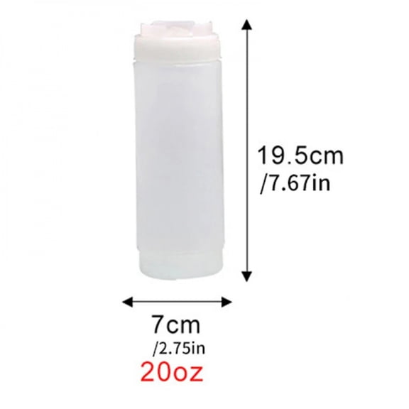 Big Capacity Plastic Sauce Bottles Double Head Squeeze Bottles Tomato Catchup Dispenser Kitchen Tools