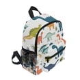 thumbnail image 2 of FORMRS School Backpack with Front Zippered Pocket 12" Elementary Student Travel Daypack, Dinosaur Pattern, 2 of 6