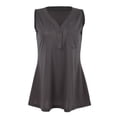 thumbnail image 2 of Camiseta sin mangas Sunnimix con cuello en V gris 2XL, 2 of 8