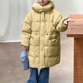 thumbnail image 2 of Vestes pour Filles, Automne Hiver Épaisse Chaude à Capuche Décontractée pour Garçons Filles, Veste Enfants, 2 of 8