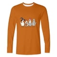 thumbnail image 3 of ThriftyPlait Funny Halloween Graphic Tee for Men Plus Size Crewneck Long Sleeve Shirt Casual Loose Fit Fall Top for Men, 3 of 4