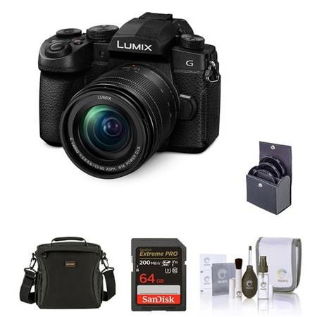 UPC: 0192223222359 | Lumix G95 Mirrorless Digital Camera with Lumix G Vario 12-60mm f/3.5-5.6 MFT Lens Bundle with 64GB Memory Card  Shoulder Bag  58mm Filter Kit  Cleaning Kit