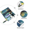 thumbnail image 4 of 2 Pack Wet Dry Bags,Starry Sky Style Castle Waterproof Reusable Dual Zipper Bags for Swimwear, Gym Clothes, Toiletries, Baby Diapers, 4 of 8