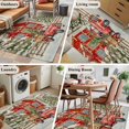 thumbnail image 5 of 4'x6' Area Rugs, Christmas Truck Indoor Outdoor Area Rug for Living Room Bedroom, Grey Watercolor Xmas Tree Snowflake Washable Bathroom Rugs Kitchen Floor Carpet Mats Home Decor Aesthetic, 5 of 8