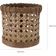 thumbnail image 2 of Porta bolígrafos de ratán tejido a mano, cesta de mimbre tejida a mano para artículos diversos, organizador de brochas de maquillaje, cesta para utensilios, soporte para cubiertos (marrón), 2 of 4