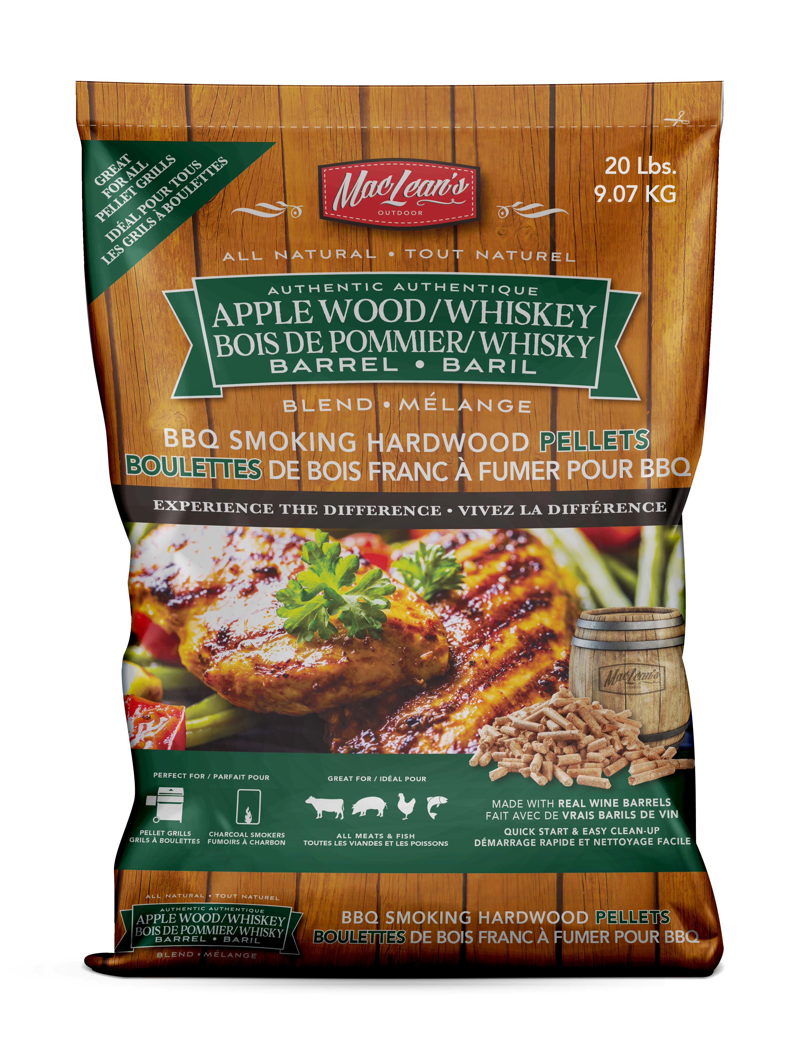 Applewood/Whiskey BBQ Smoking Chips