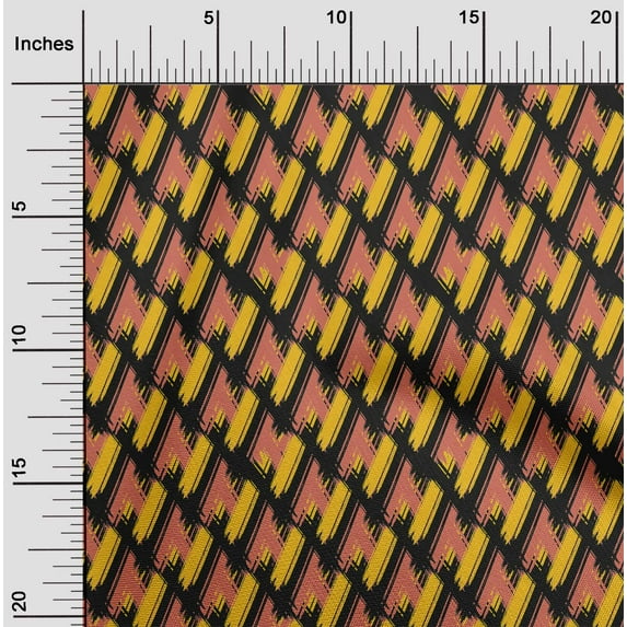 oneOone Cotton Poplin Orange Fabric Abstracts Sewing Fabric By The Yard Printed Diy Clothing Sewing Supplies 42 Inch Wide-ZSW