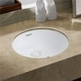 thumbnail image 1 of Whitehaus Collection WHU71003 18 in. Isabella Plus Collection Oval Undermount Basin with Overflow & Rear Center Drain, 1 of 1