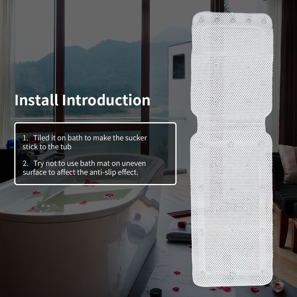 Mgaxyff Full Body Spa Bath Mattress Cushion Pillow Soft Quilted Bathtub Mat with Breathable, Bath Tub Mat, Bathtub Cushion