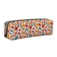 thumbnail image 1 of Fotbe Colorful Maple Leaves Estuche para Lápices de Cuero con Estampado, Estuche con Cremallera Resistente, Organizador Compacto y Elegante para Papelería, 1 of 7