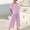 Pink, variant on Women's 2 Piece Outfits with Short Sleeve Top and Long Pants, Classic Color for Spring, Summer and Daily Wear Green S
