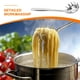 thumbnail image 4 of Colador de fideos de acero inoxidable para cocina (plateado), 4 of 6