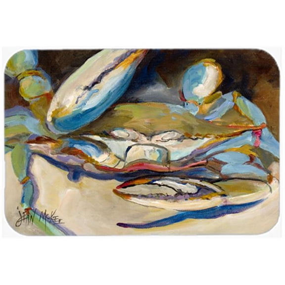 Big Crab Claw Blue Crab Glass Cutting Board, Large