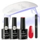 thumbnail image 1 of Kit de esmalte de uñas en gel Beetles Red con luz LED UV para mujer, 1 of 7