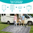 thumbnail image 4 of Ileading Outdoor Rugs 6'x9' for Patios Clearance Waterproof Patio Rugs Reversible Mats Plastic Straw Rug Large Outside Area Rug Door Mat for RV,Patio,Backyard,Deck,Beach,Trailer,Camping, 4 of 9