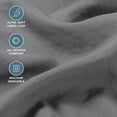 thumbnail image 3 of Bare Home Washed Sheet Set - Premium 1800 Collection - Deep Pocket - 3 Piece - Twin XL, Gray, 3 of 8