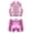 A Pink, variant on YEAHDOR Girls 2Pcs Dance Outfit Shiny Sequins Crop Top with Metallic Shorts Set Jazz Hip Hop Dancewear Silver 14