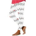 thumbnail image 5 of BLTIBY Valentine's Day Leggings for Women Spring Summer Mardi Gras Printed High Waisted Tummy Control Fashion Casual Yoga Pants White M, 5 of 7