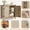 Wood Color, variant on Accreate 31.5'' Small Rattan Buffet Cabinet Offers Ample Storage with Doors and Adjustable Shelves, Boho Farmhouse Coffee Bar Sideboard with Handle for Kitchen and Living Room Use