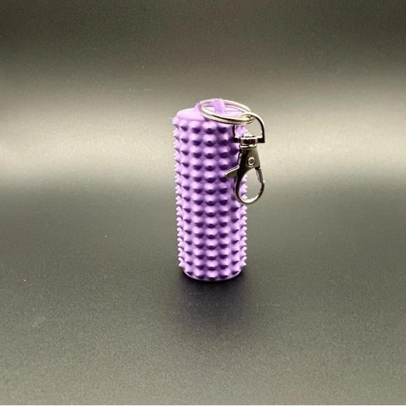 1PC VIOLET 8.5CM 3D printed spiked chain fidget spinner, gift, massage, stress relief, portable.