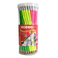 thumbnail image 1 of Lápices de Grafito Neón Kores 2HB Triangulares con Goma, Tubo 72 Piezas Colores Surtidos, 1 of 5