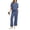 Mist Blue, variant on Ronuti Two Piece Sets for Women Summer Outfits Oversized Wide Leg Crop Pants Lounge Sets Airport Beach Vacation Clothes