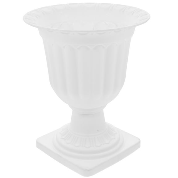 Flower Urn Urn Shaped Plant Pot Plants Flowerpot Planter 14X17CM White