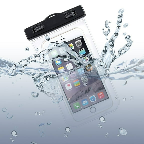 Premium Waterproof Case Transparent Bag Cover Pouch with Touch Screen VLL for Coolpad Catalyst, Defiant - Doro Doro 824 SmartEasy - HTC Desire 512 526 530 555 610 612 626s 816 EYE, One A9 M8 M9