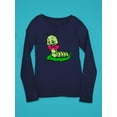 thumbnail image 3 of Green Caterpillar On Leaf Long Sleeve Toddler -Image by Shutterstock,  4 Toddler, 3 of 4