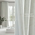 thumbnail image 3 of Topfinel Back Tab Hooks Pleated 100% Blackout Linen Curtains, 52" x 84", Natural, 3 of 9