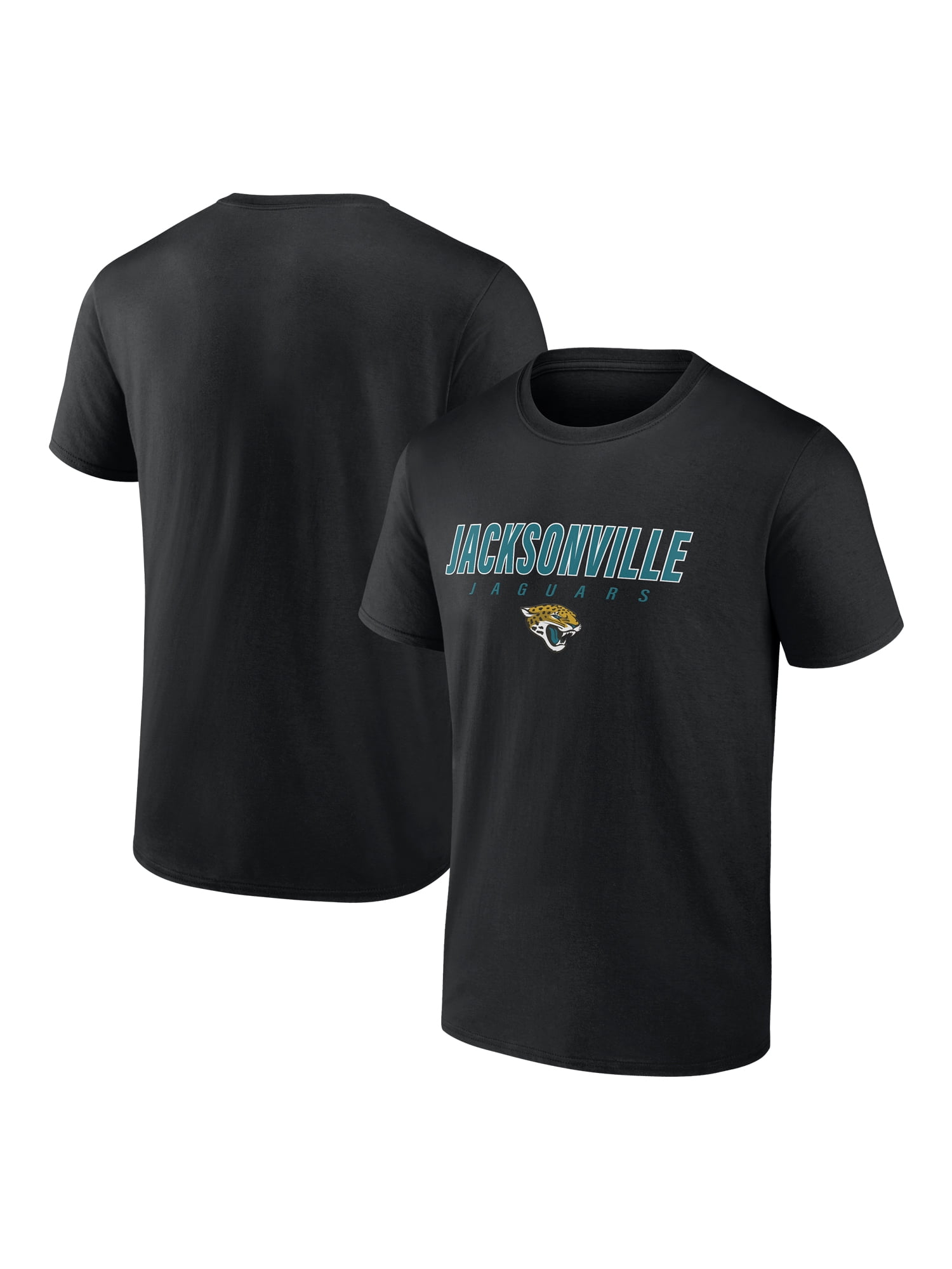 NFL Jacksonville Jaguars Men's Cotton Black Short Sleeve T-Shirt
