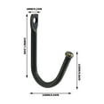 thumbnail image 3 of Wall Mounted Coat Hook - Modern Space-Saving Hanging Rack for Entryway, Hallway - Sturdy Wall Hooks for Coats, Hats, Bags - Easy Installation with Hardware Included - Sleek Home, 3 of 5