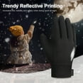 thumbnail image 7 of Vbiger Kids Gloves for Winter Gloves for Boys Girls Touchscreen Gloves Sports Gloves for Kids Aged 10-12 Years Old, Black, L, 7 of 7