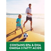 Mini Fish Oil Omega 3 | 1340 mg | 100 Softgels | Burpless Lemon Flavor Pills | Non-GMO. Gluten Free Supplement | by Natures Truth